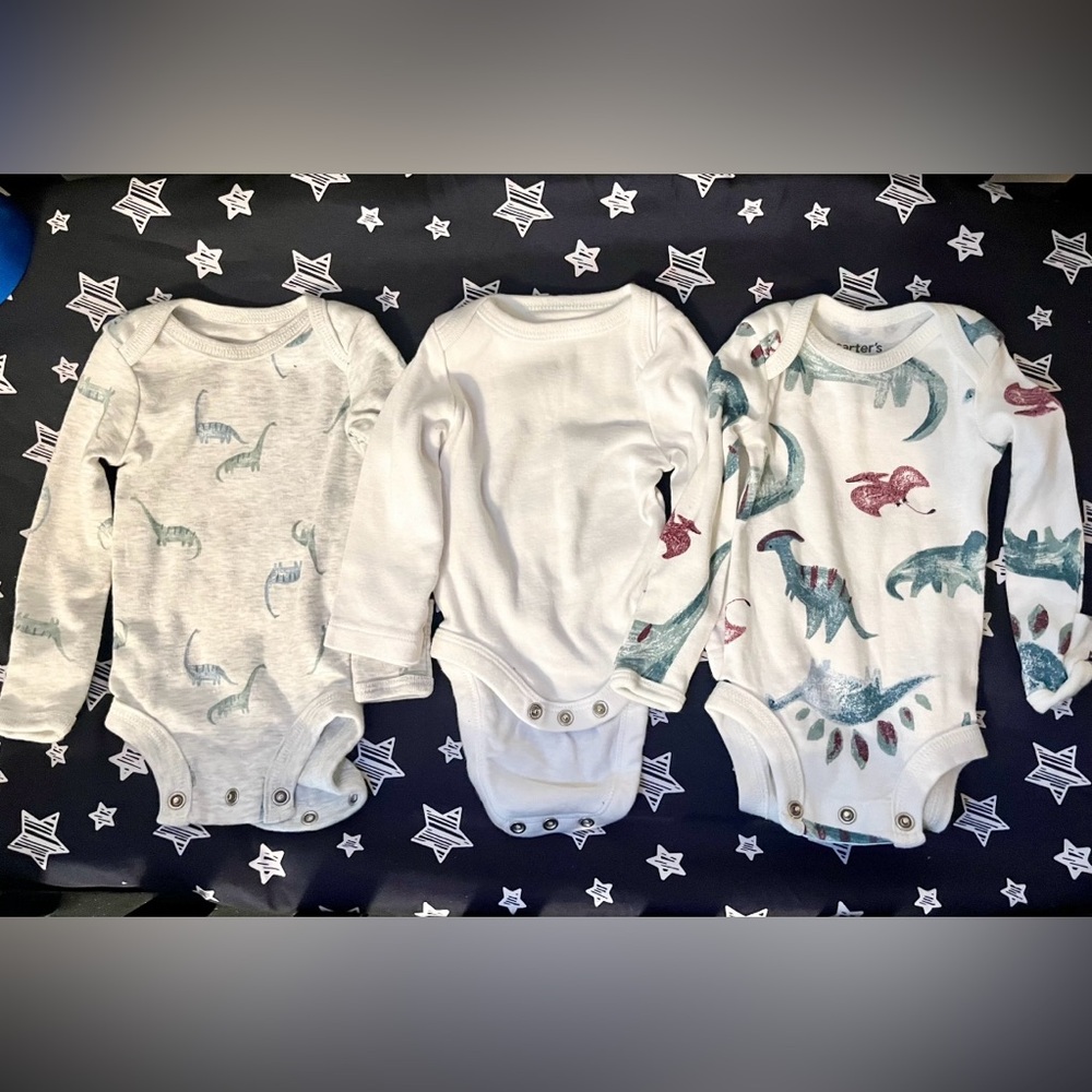 Unisex Newborn Baby Onesies Long Sleeve